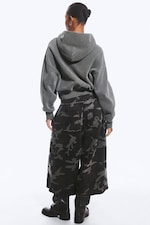 Gris foncé délavé - Sweat à capuche boxy en molleton de coton - 3