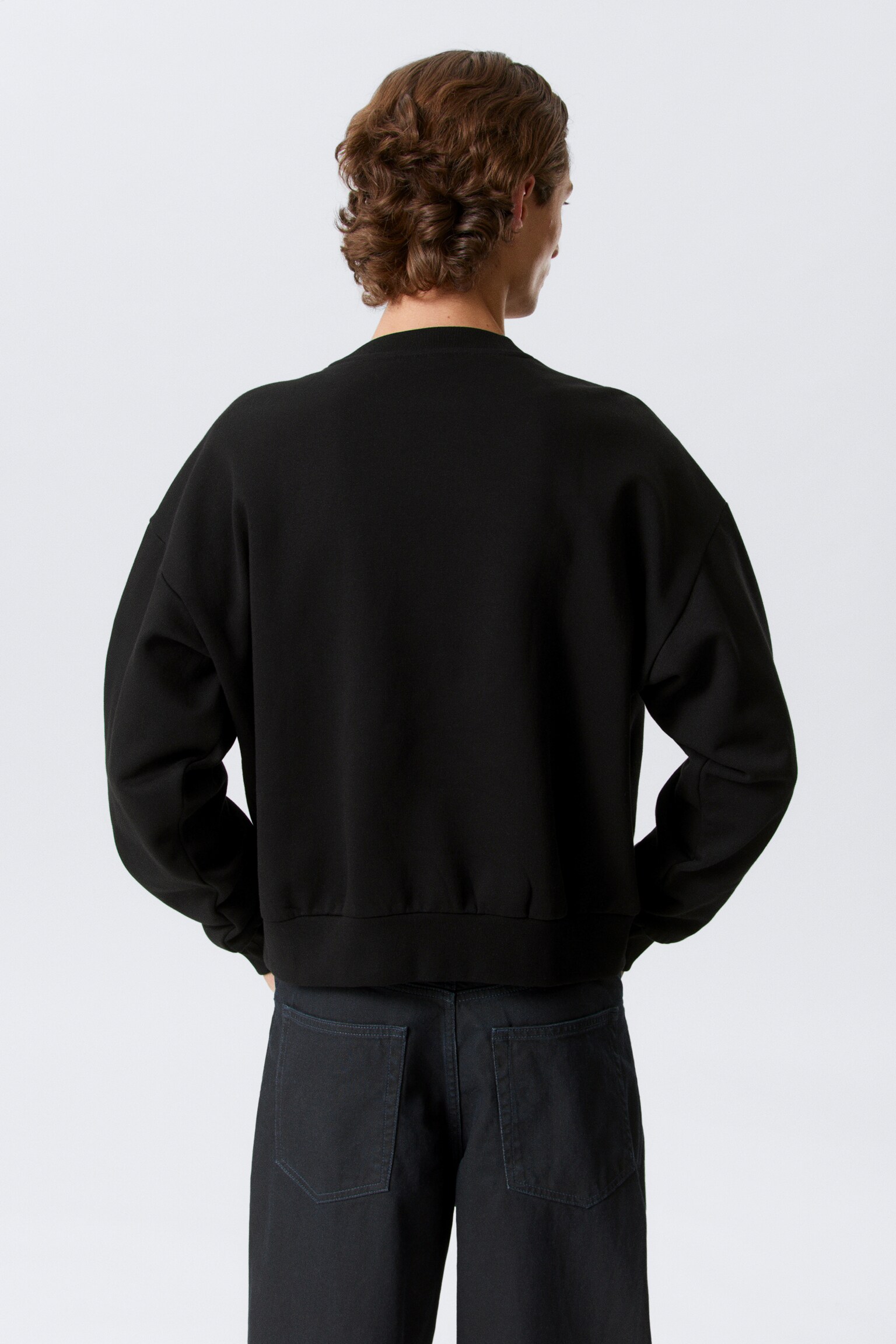 Sweater - Loose Fit - Zwart/Grijs gemêleerd/Donkerbruin met wassing/Donkerbruin/Donker marineblauw - 4