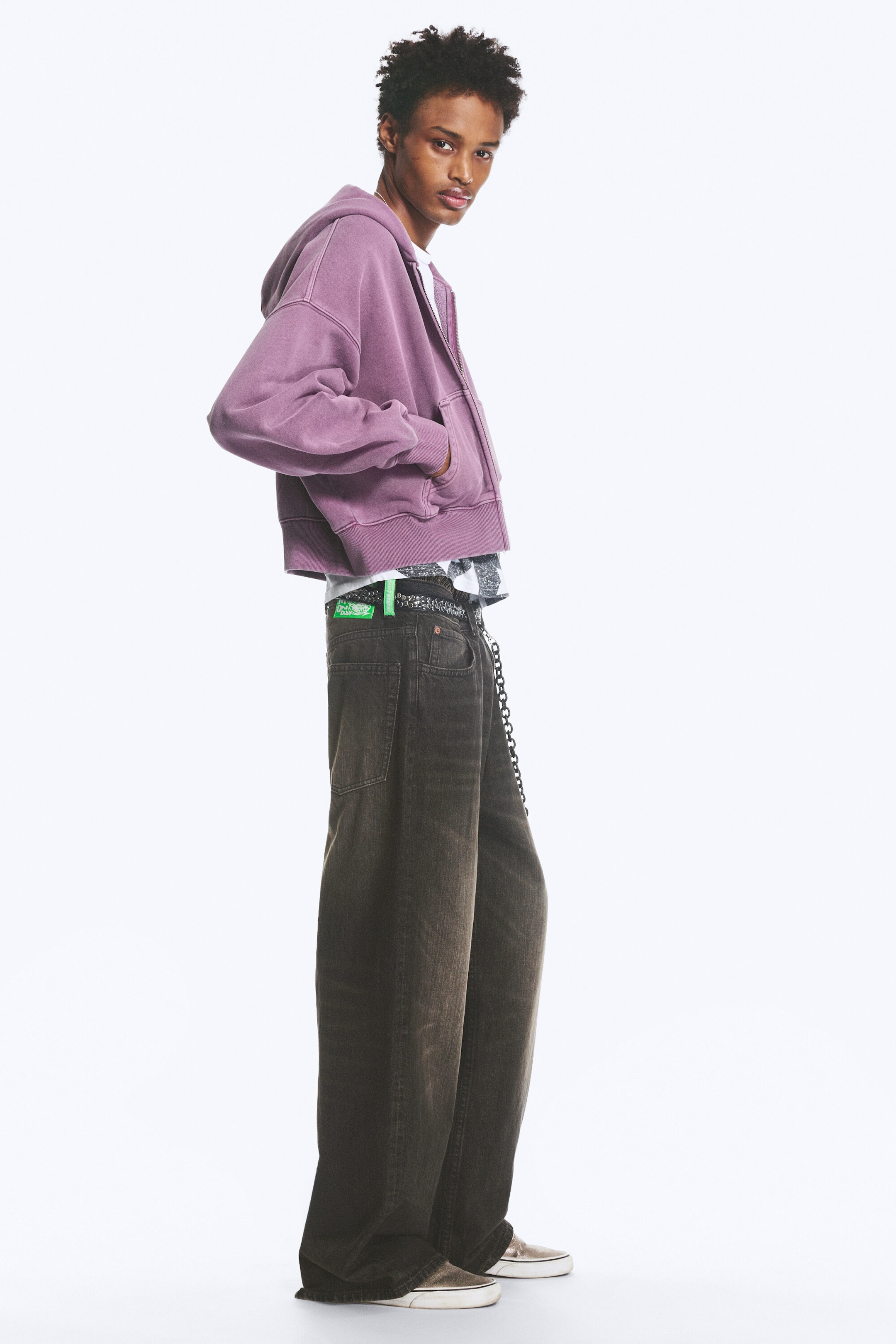 Svart Sennep - Svart - Looser rett jeans med løs passform og normalt liv - 2