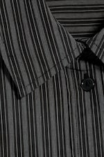 Striped Black - Oversized långärmad bomullsskjorta - 5