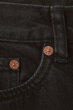 Ink Black - Black - Rail Mid Rise Loose Wide Leg Jeans - 1