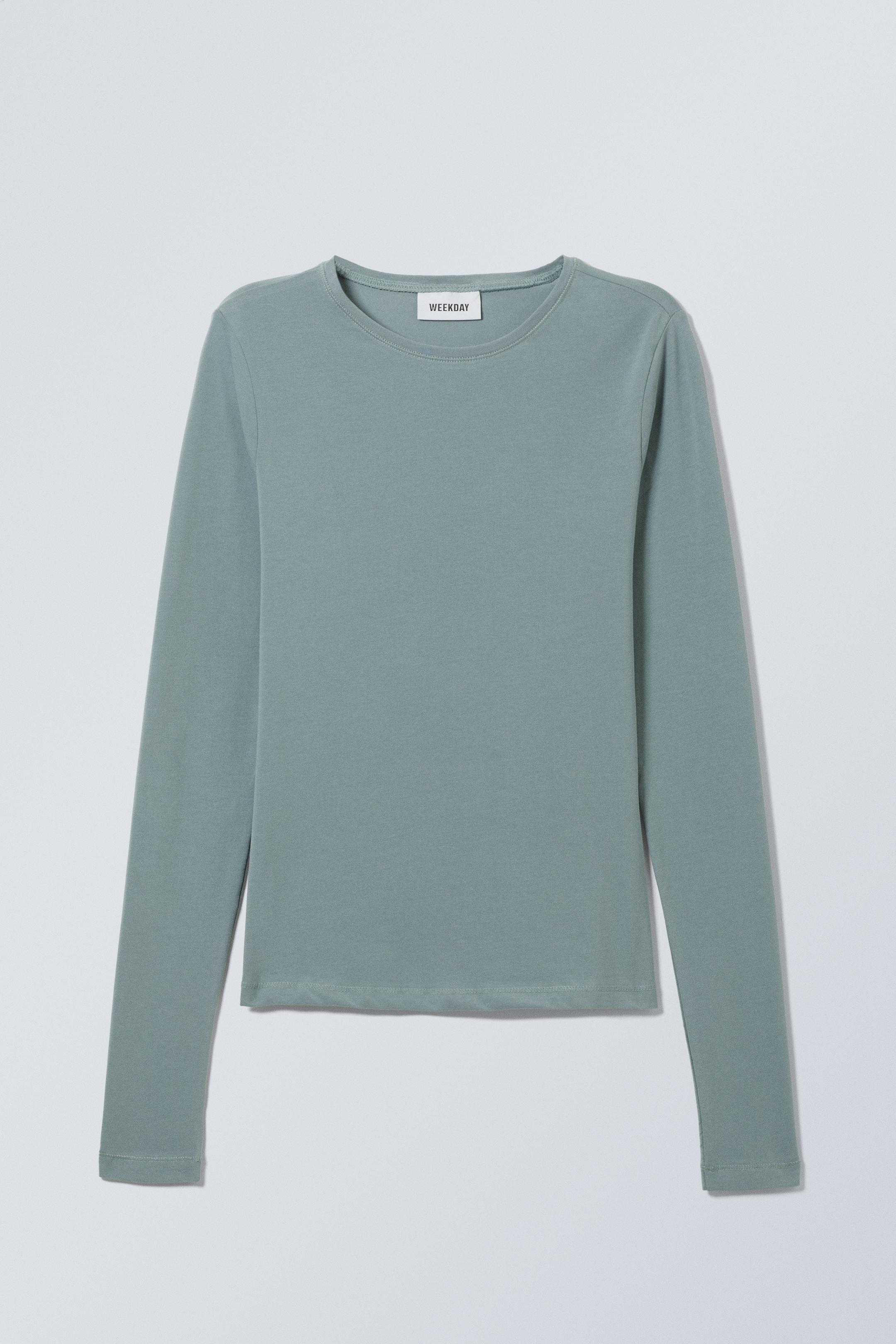 Zobrazit větší obrázek: Slim Fitted Long Sleeve - Dark Turquoise - ŽENY | H&M CZ 1
