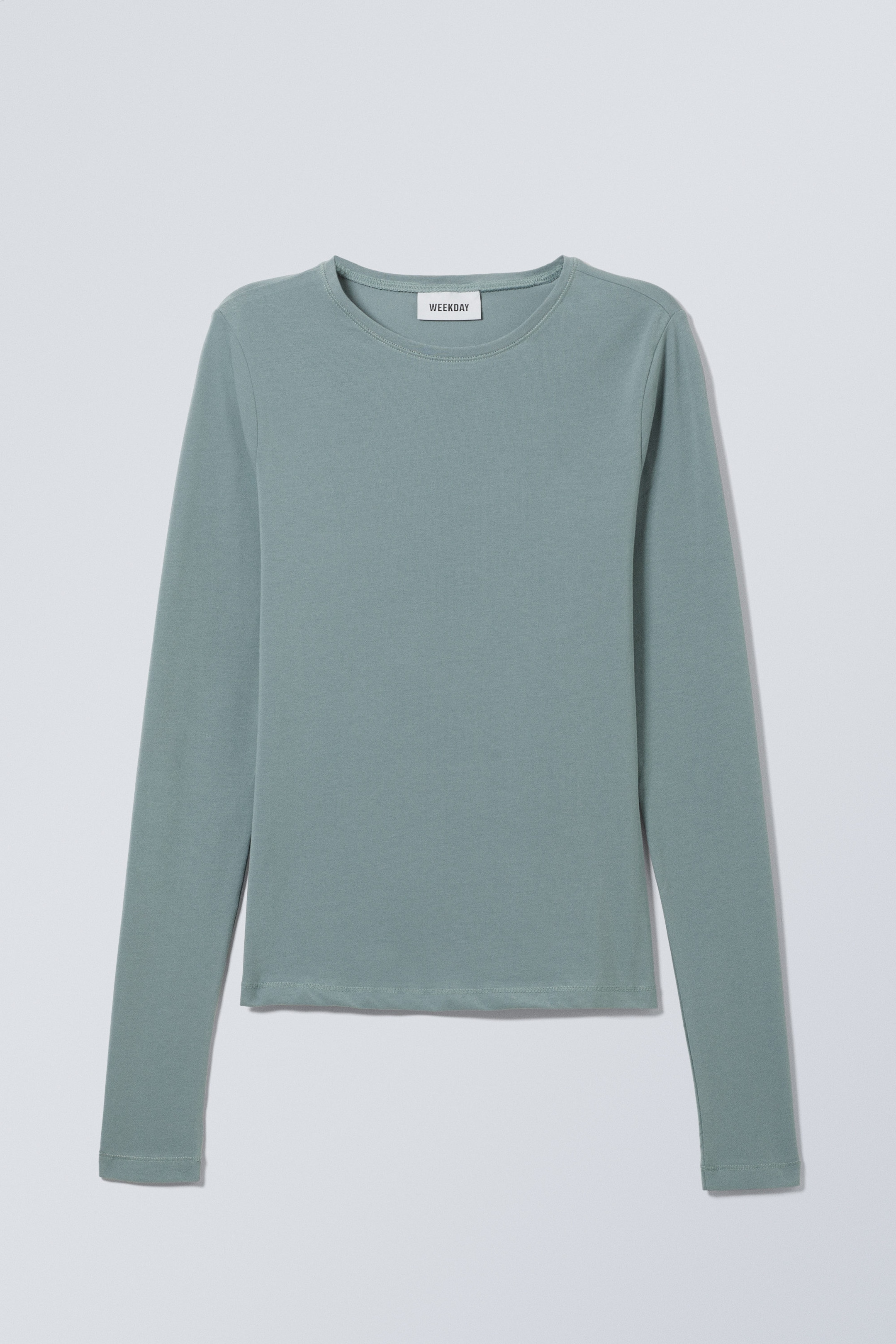 Dark Turquoise - Slim Fitted Long Sleeve - 0