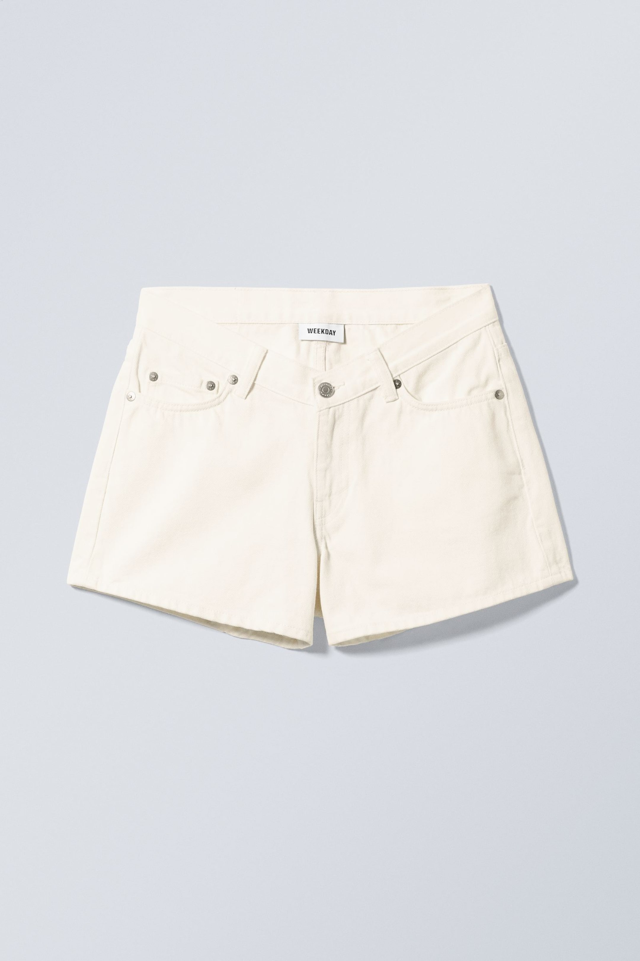 White - Frida Denim Shorts - 0