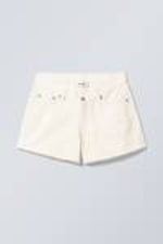 White - Frida Denim Shorts - 0