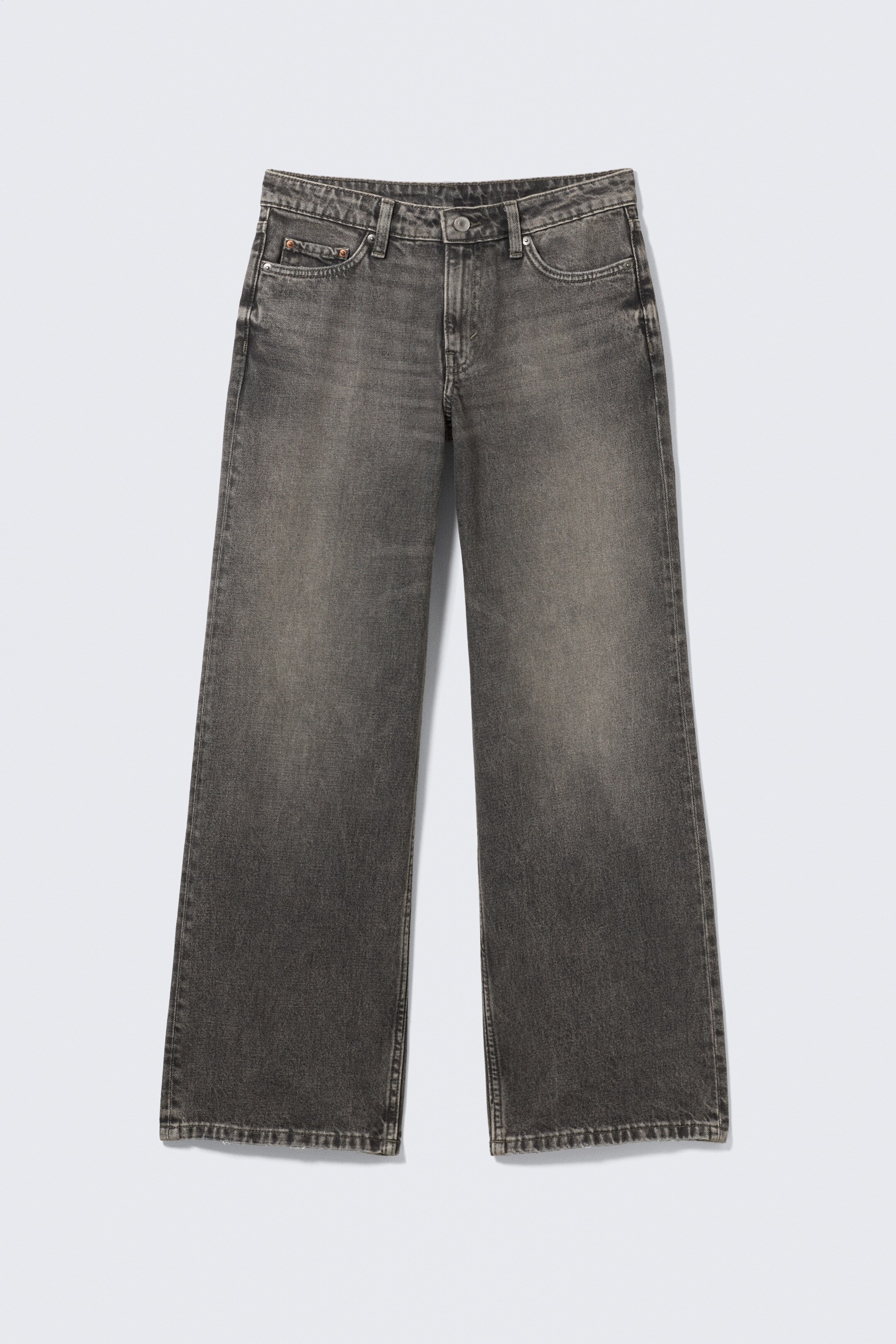 Zobacz większy obraz: Dżinsy Ample Low Rise Loose Wide Leg - Redondo Black - Black - ONA | H&M PL 1