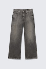 Redondo Black - Black - Ample Low Rise Loose Wide Leg Jeans - 6