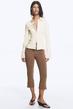 White - Fitted Buttoned Shirt - 0