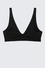 Svart - Plunge pull-on bikinitopp - 4