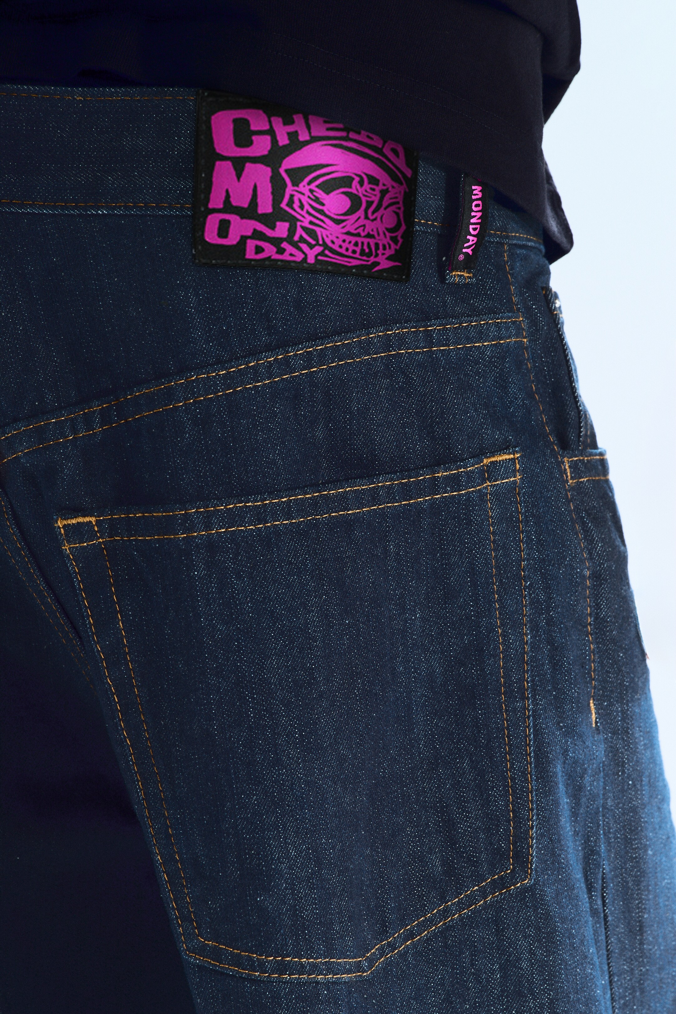 Zobrazit větší obrázek: Looser Regular Waist Loose Straight Jeans - Blue - MUŽI | H&M CZ 3