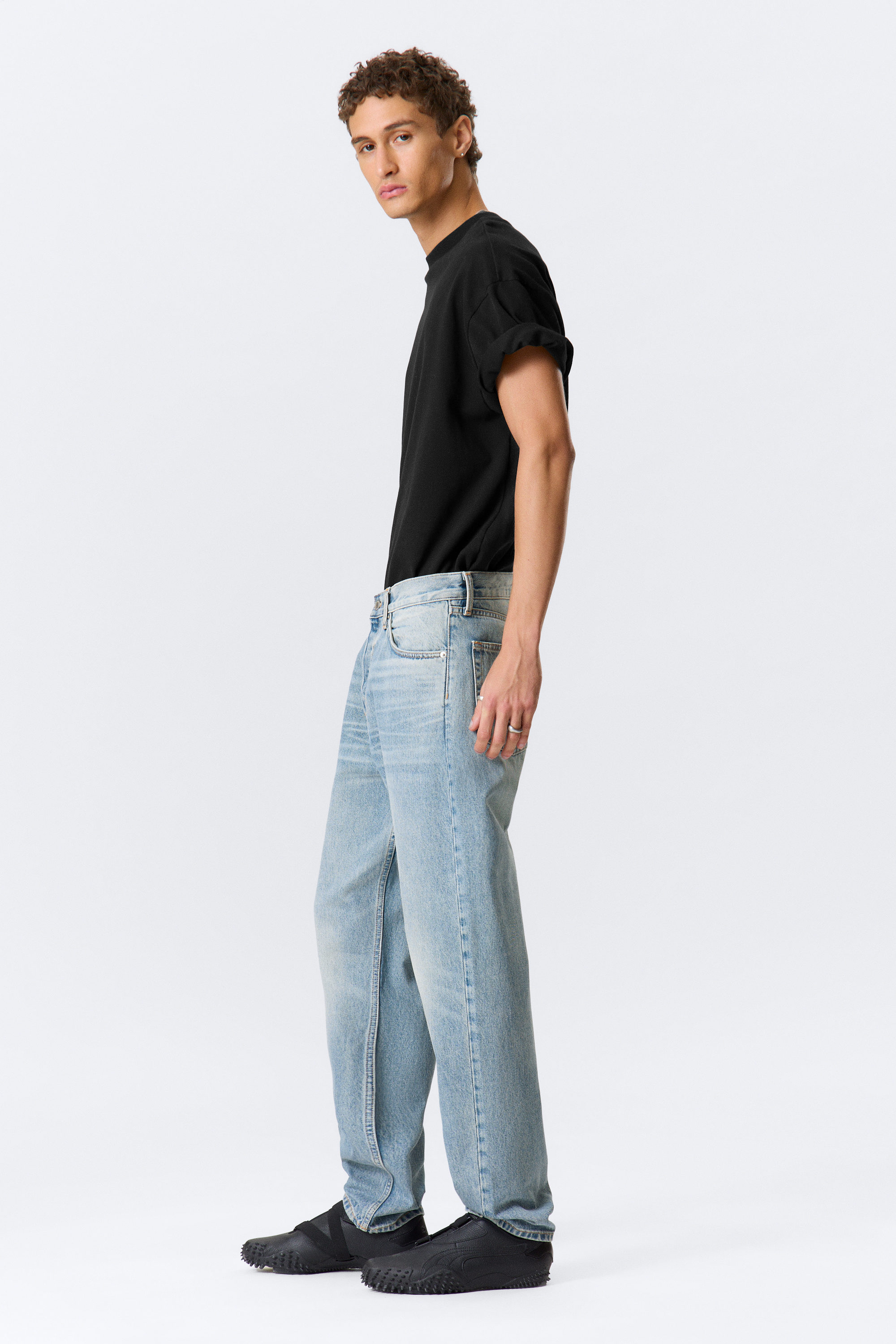 Seventeen Blue - Mellanblå - Ray Relaxed Tapered Leg Jeans - 2
