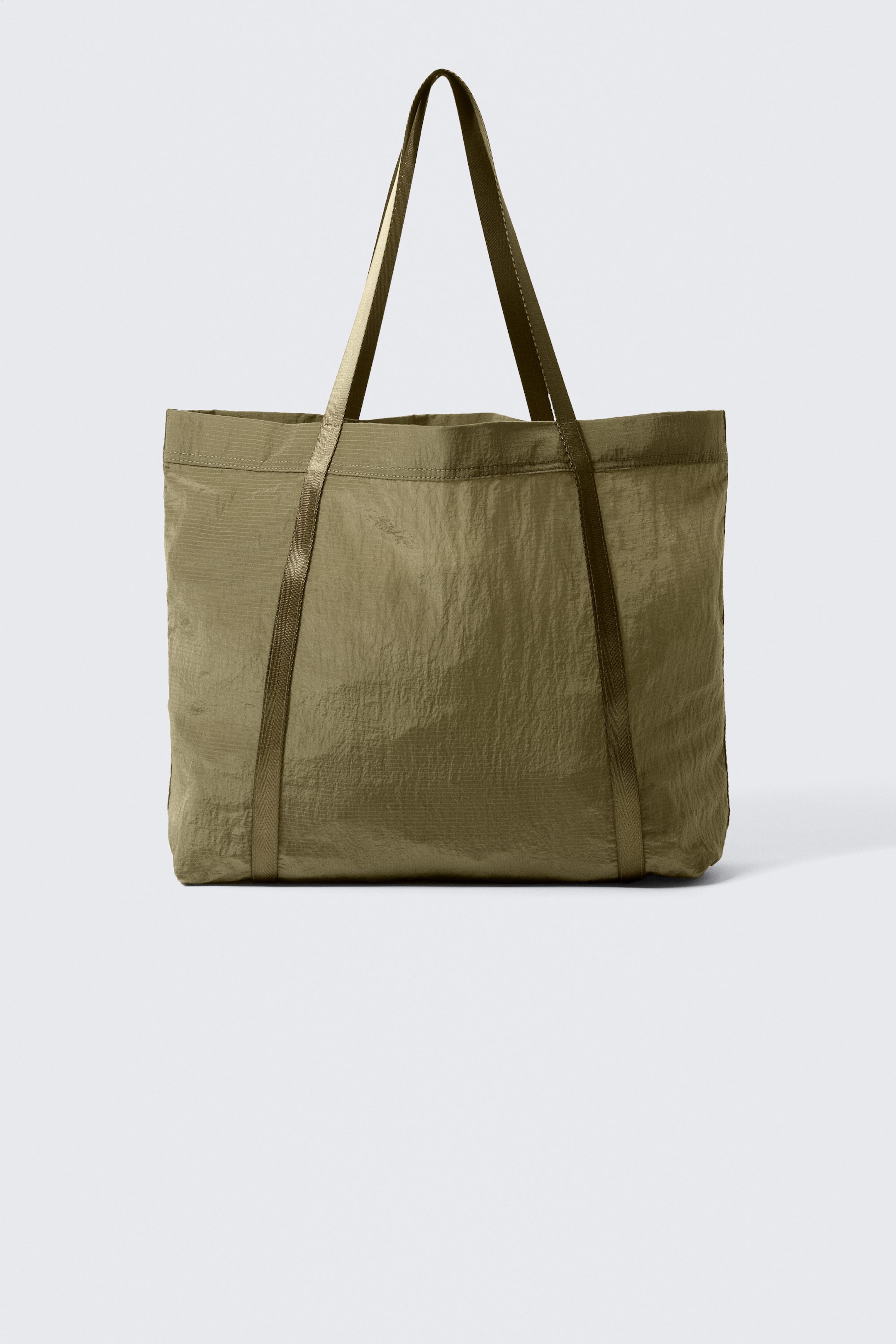 Khaki Green - Nylon Tote Bag - 1