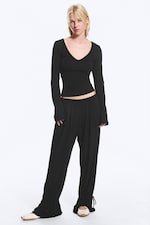 Zwart - Tricot ballonbroek - 0