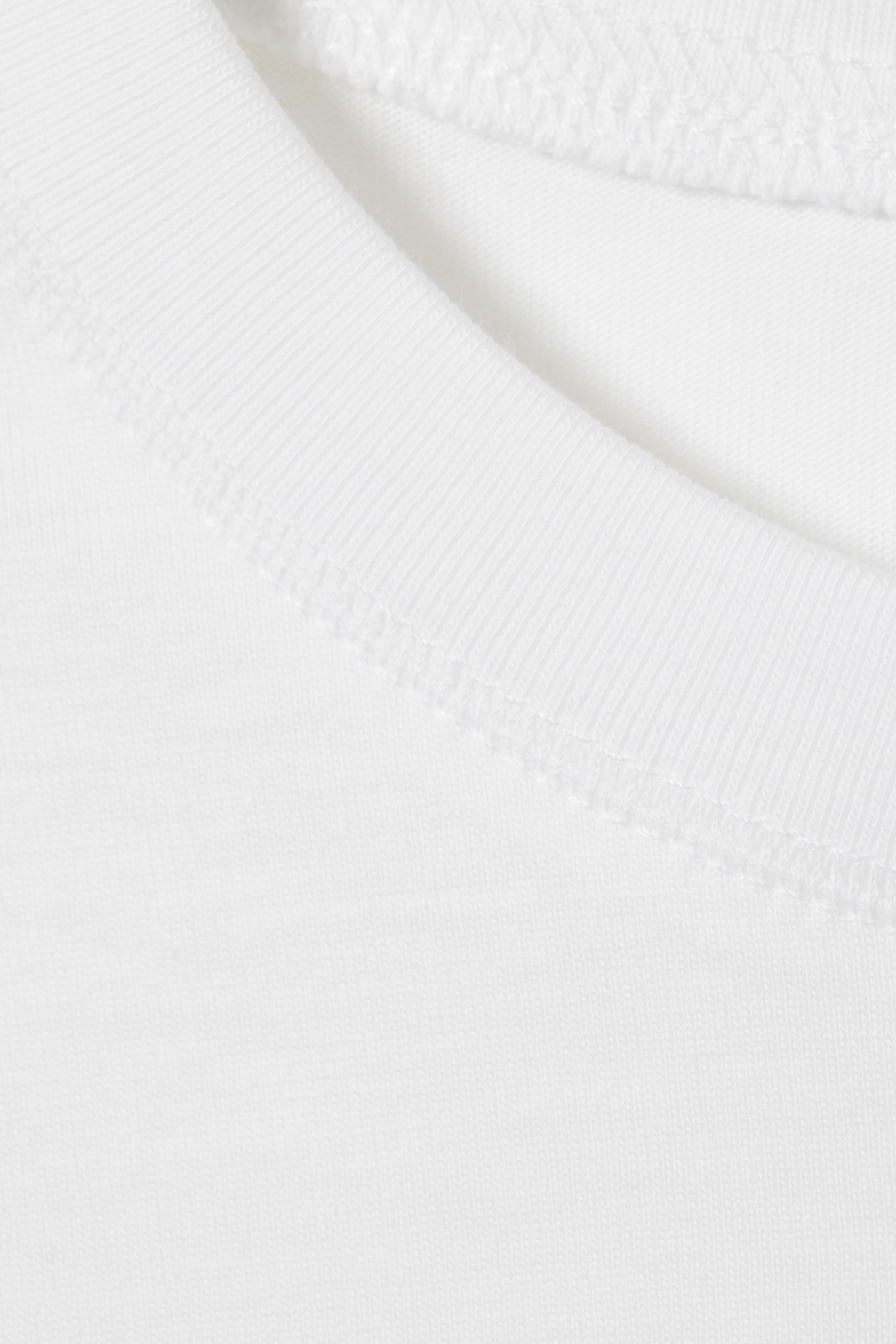 White - Relaxed Boxy Cotton T-shirt - 5