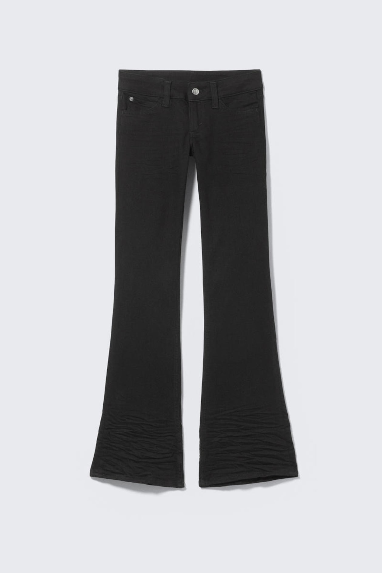 Low Waist Washed Slim-Fit Boot-Cut Jeans