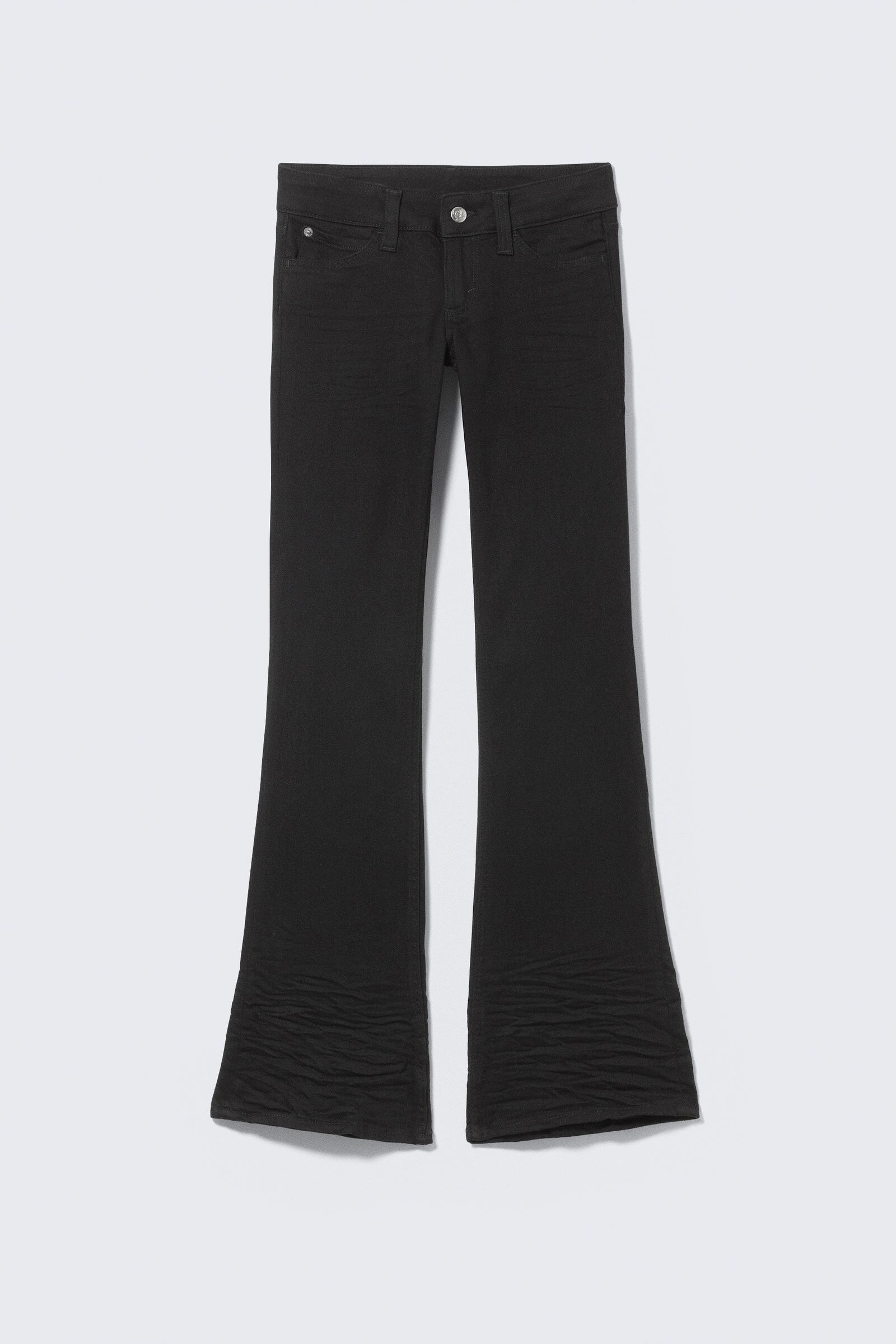 booty bei low waist skinny bootcut jeans - Black Top Rinse