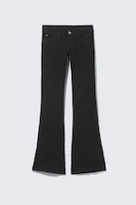 Black Top Rinse - Booty Bei Low Waist Skinny Bootcut Jeans - 4