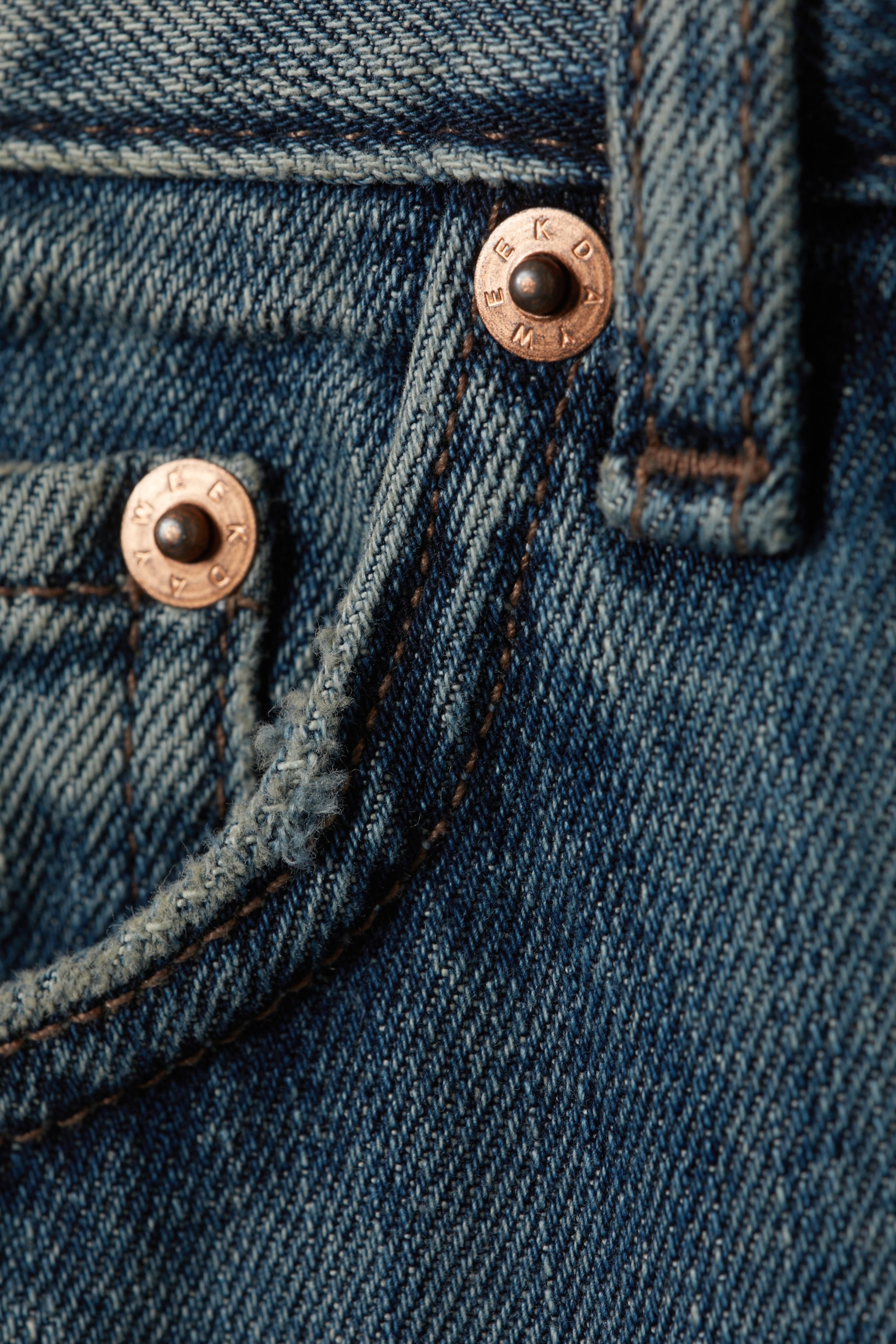Visa större bild: Space Relaxed Straight Leg Jeans - Second Blue - Mellanblå - HERR | H&M SE 7