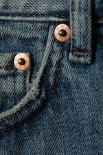 Second Blue - Medium Blue - Space Mid Rise Relaxed Straight Leg Jeans - 6