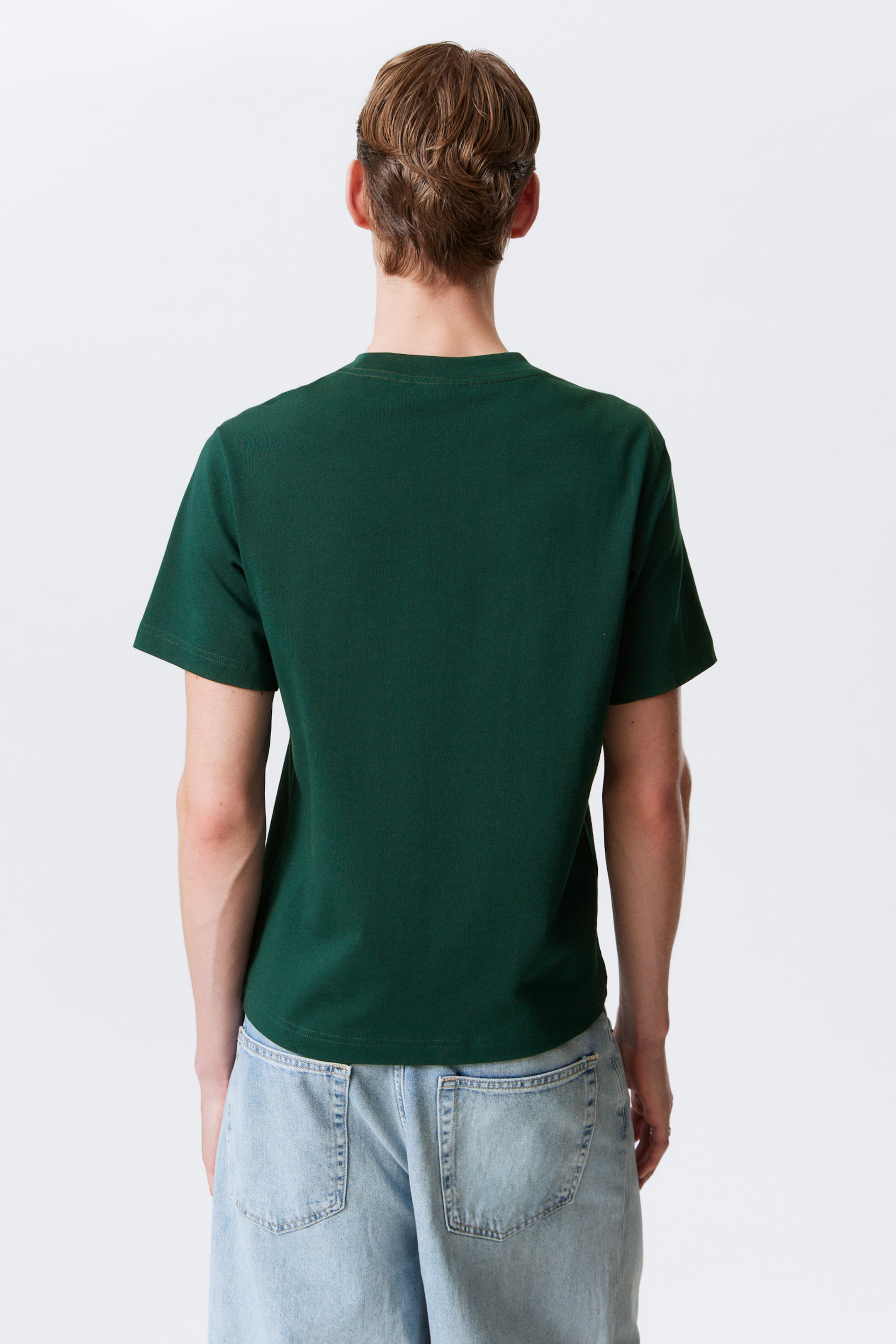 Dunkelgrün - "Bingo" - Kastiges T-Shirt mit Grafikprint - 3