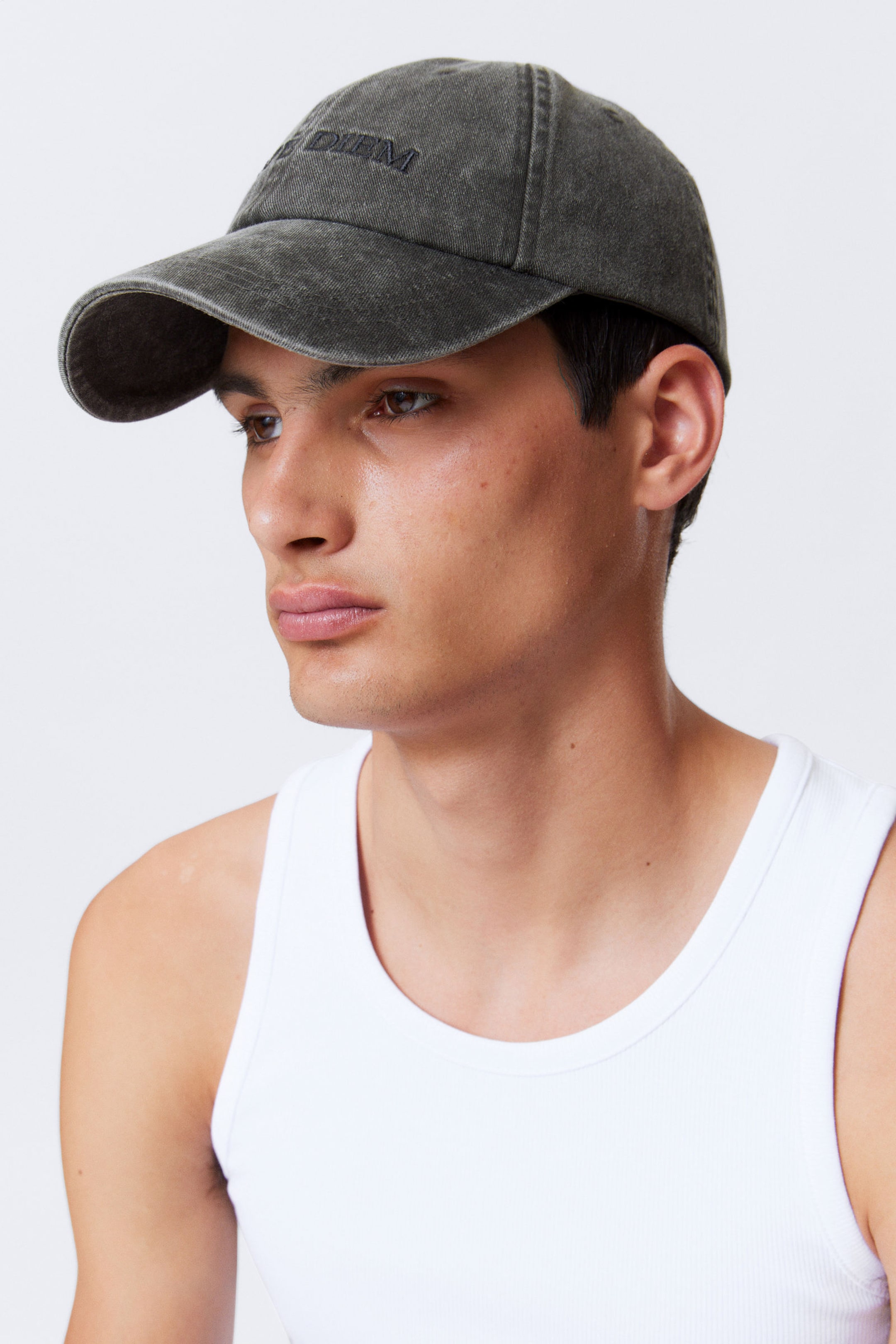 Washed Black - Carpe Diem - Embroidered Baseball Cap - 2