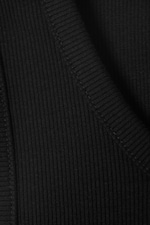 Svart - Classic ribbat linne - 4