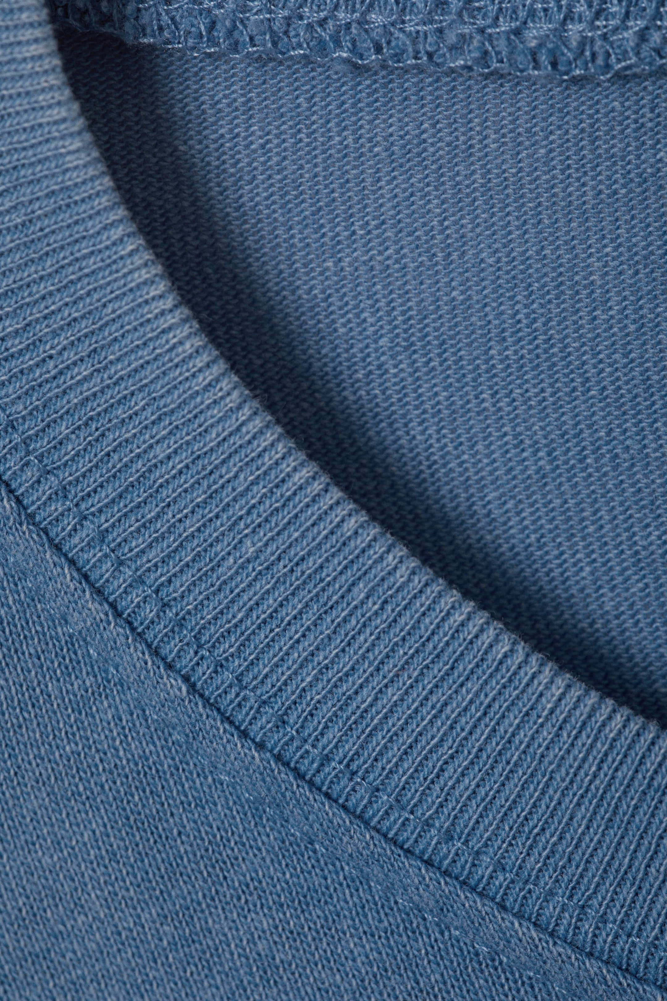 Blauw met wassing - Oversized T-shirt met lange mouwen - 2