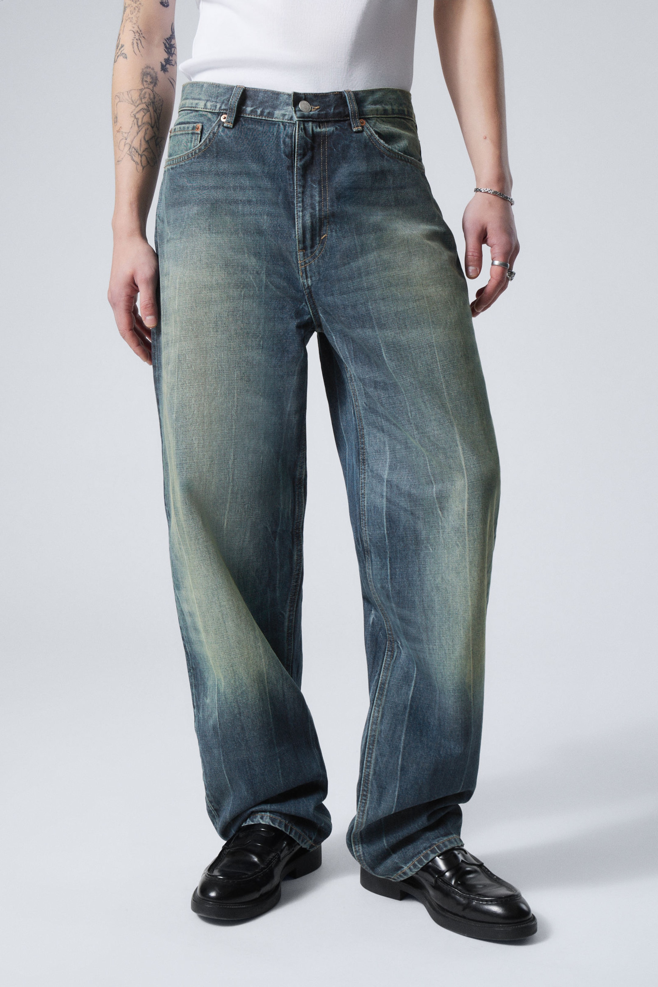 #79829D - Galaxy Loose Straight Leg Jeans - 2