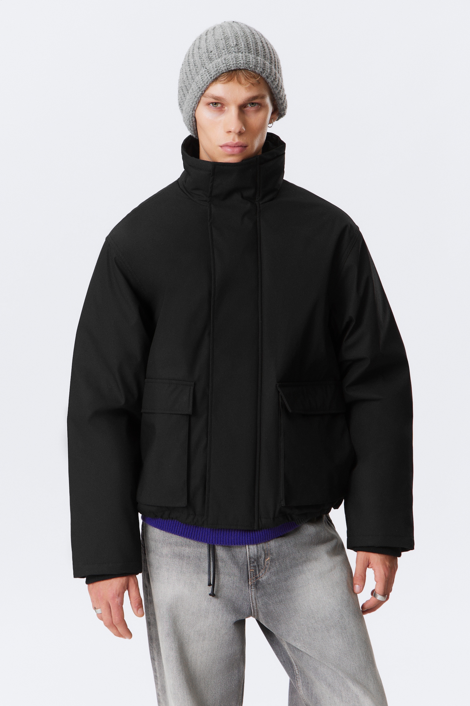 LOCKERE ÜBERGANGSJACKE - Schwarz