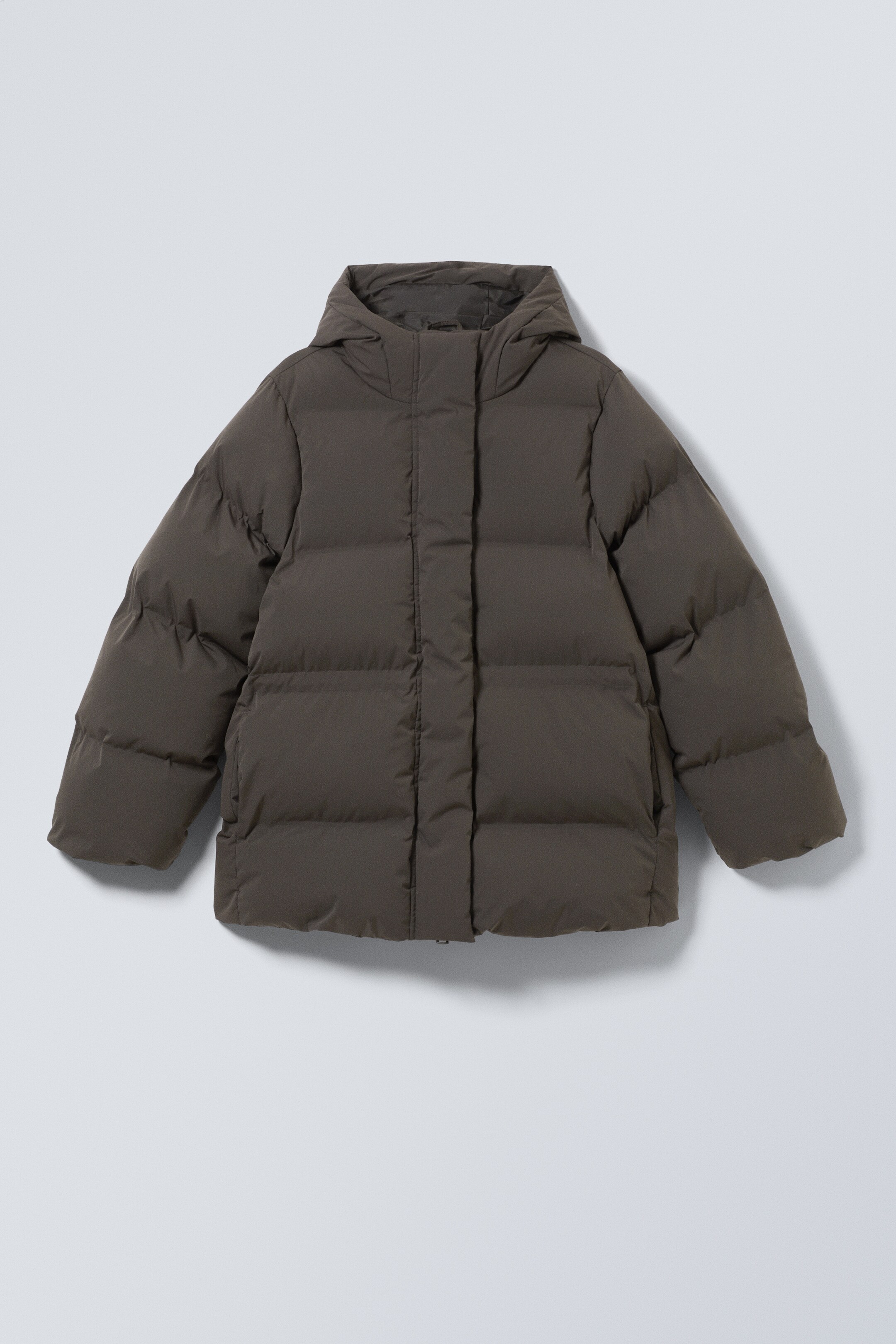 View larger image: Waisted Puffer Jacket - Dark Grey - Ladies | H&M GB 1