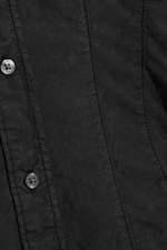 Black - Waisted A-Line Shirt - 4
