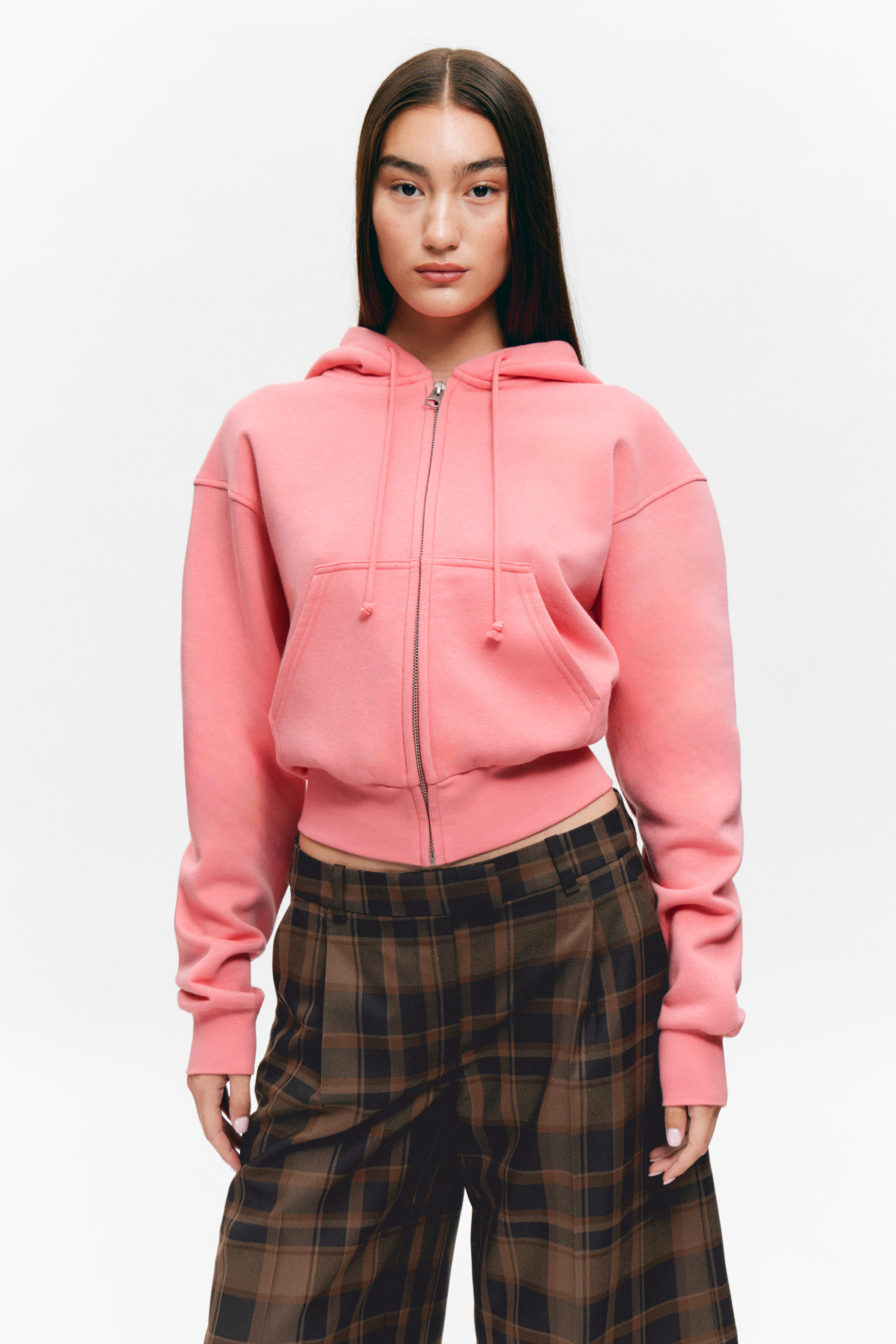 Pink - Magic - Short Zip Hoodie - 2