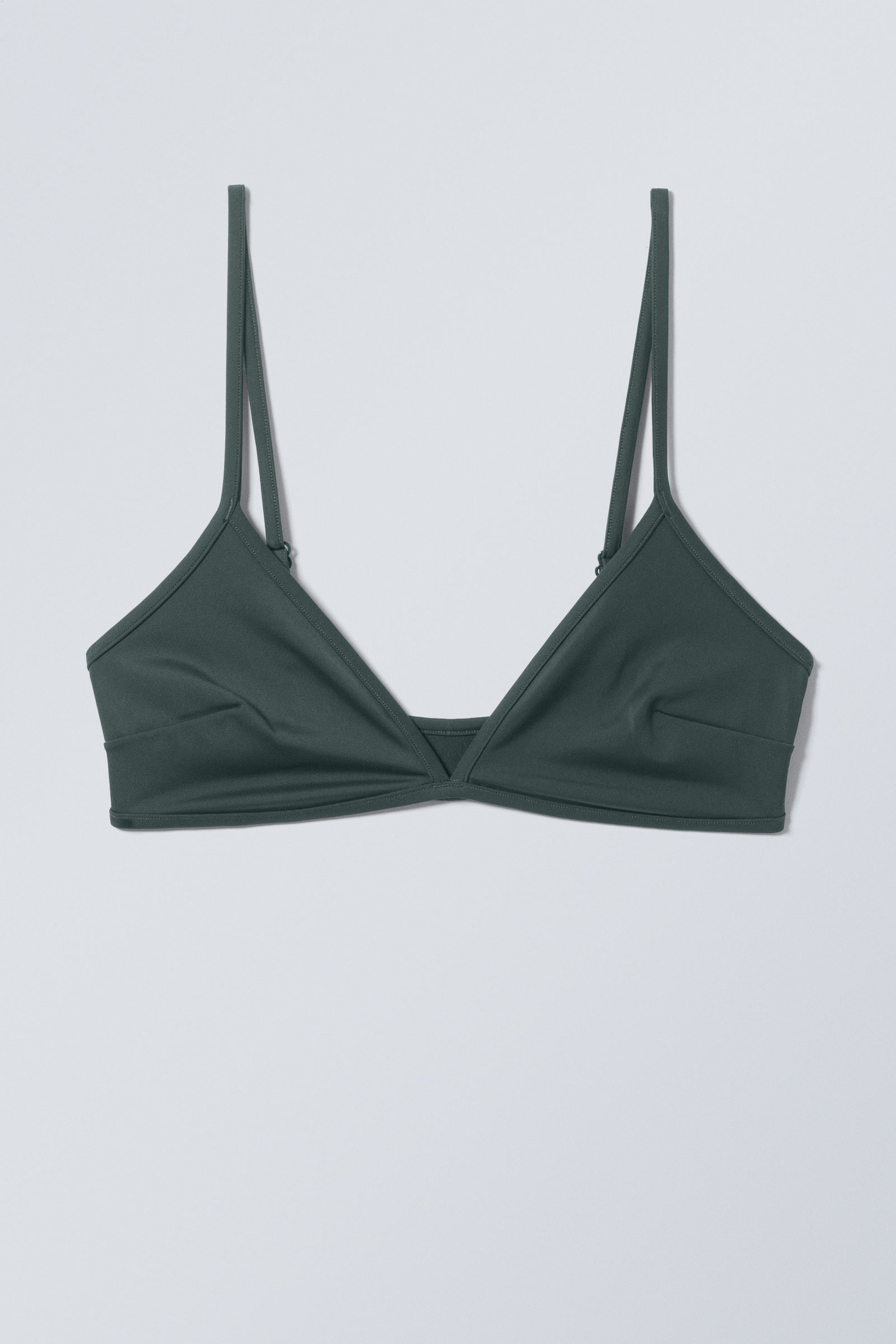 Dark Green - Minimal Pullover Bikini Top - 0