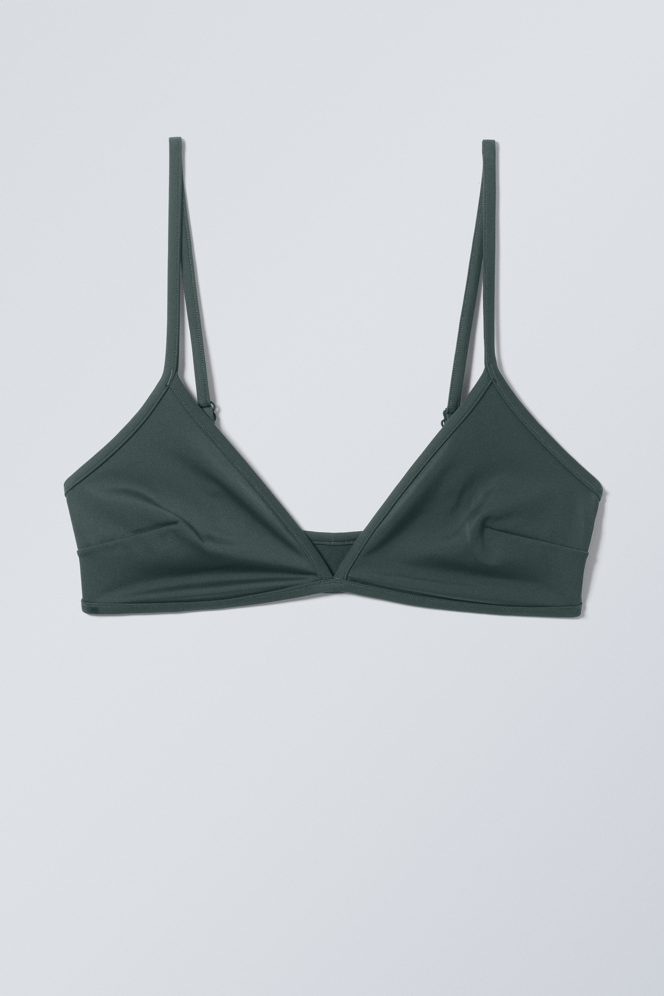 Dark Green - Minimal Pullover Bikini Top - 0