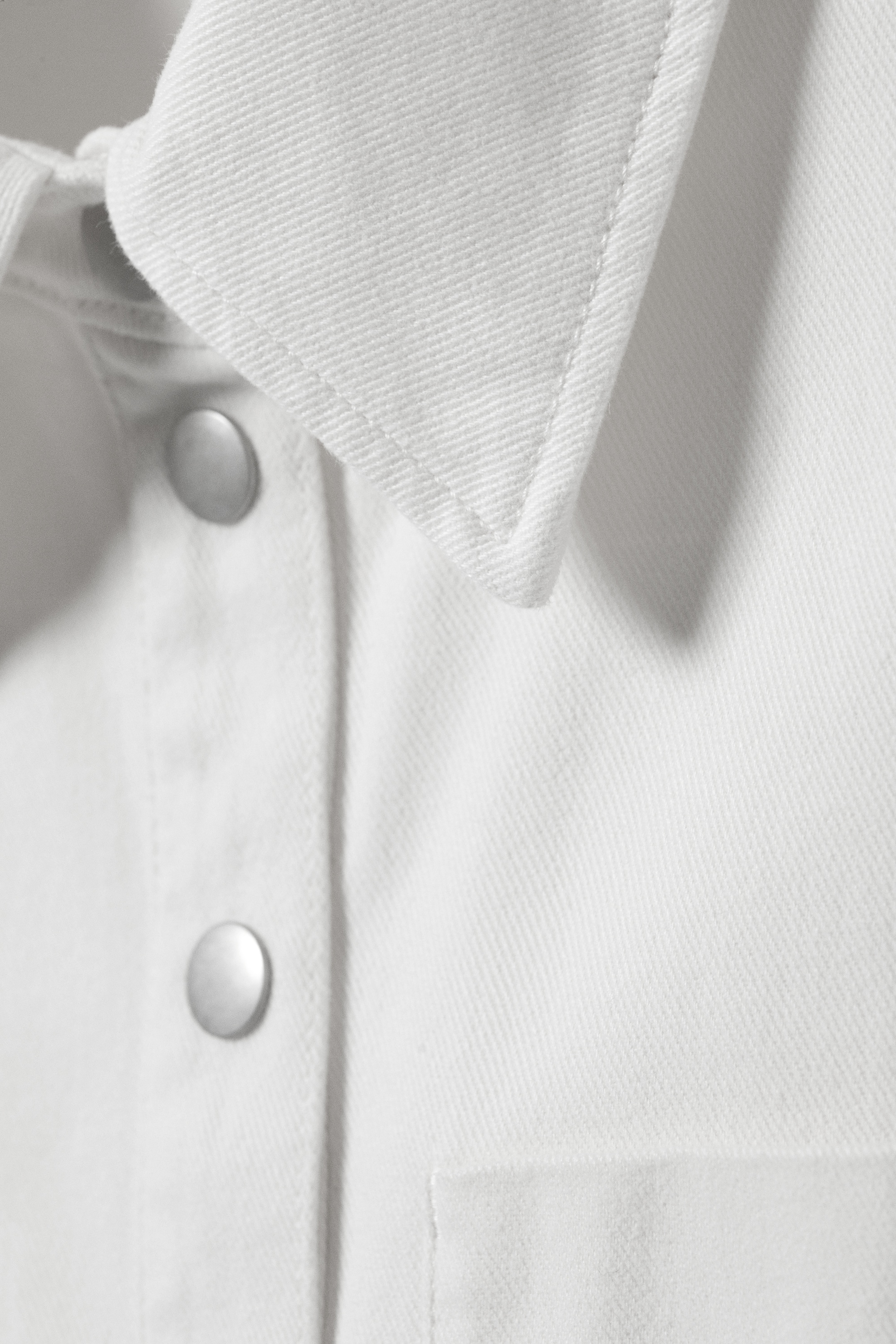 Ingrandisci l'immagine: Cap-Sleeved Cotton Twill Shirt - White - DONNA | H&M CH 5