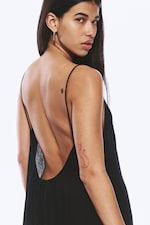 Noir - Robe longue fluide - 3