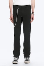 Svart - Yungblud Low Waist Slim Straight Leg Jeans - 2