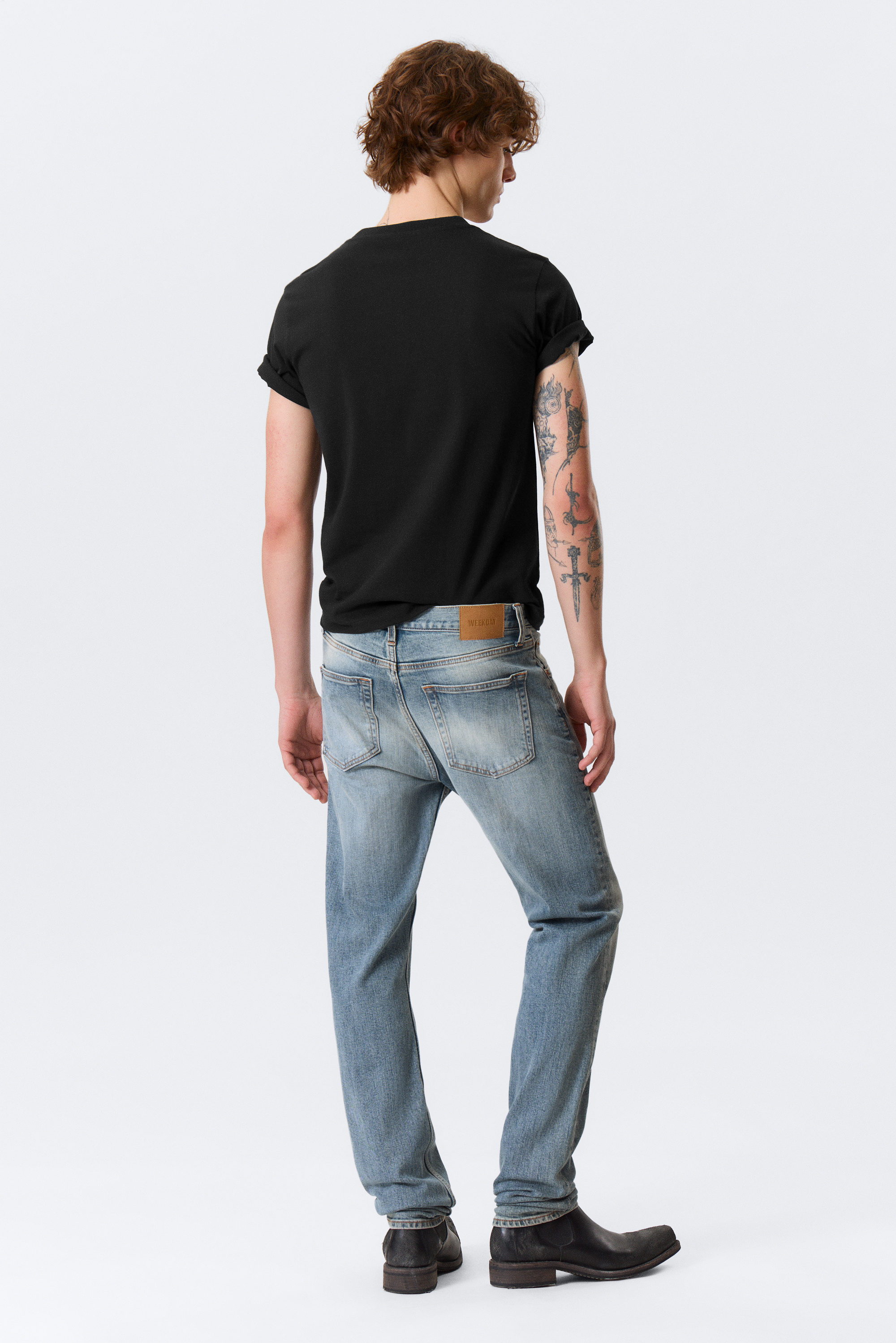 Blue Horses - Medium Blue - Orion Mid Rise Slim Fit Straight Leg Jeans - 4