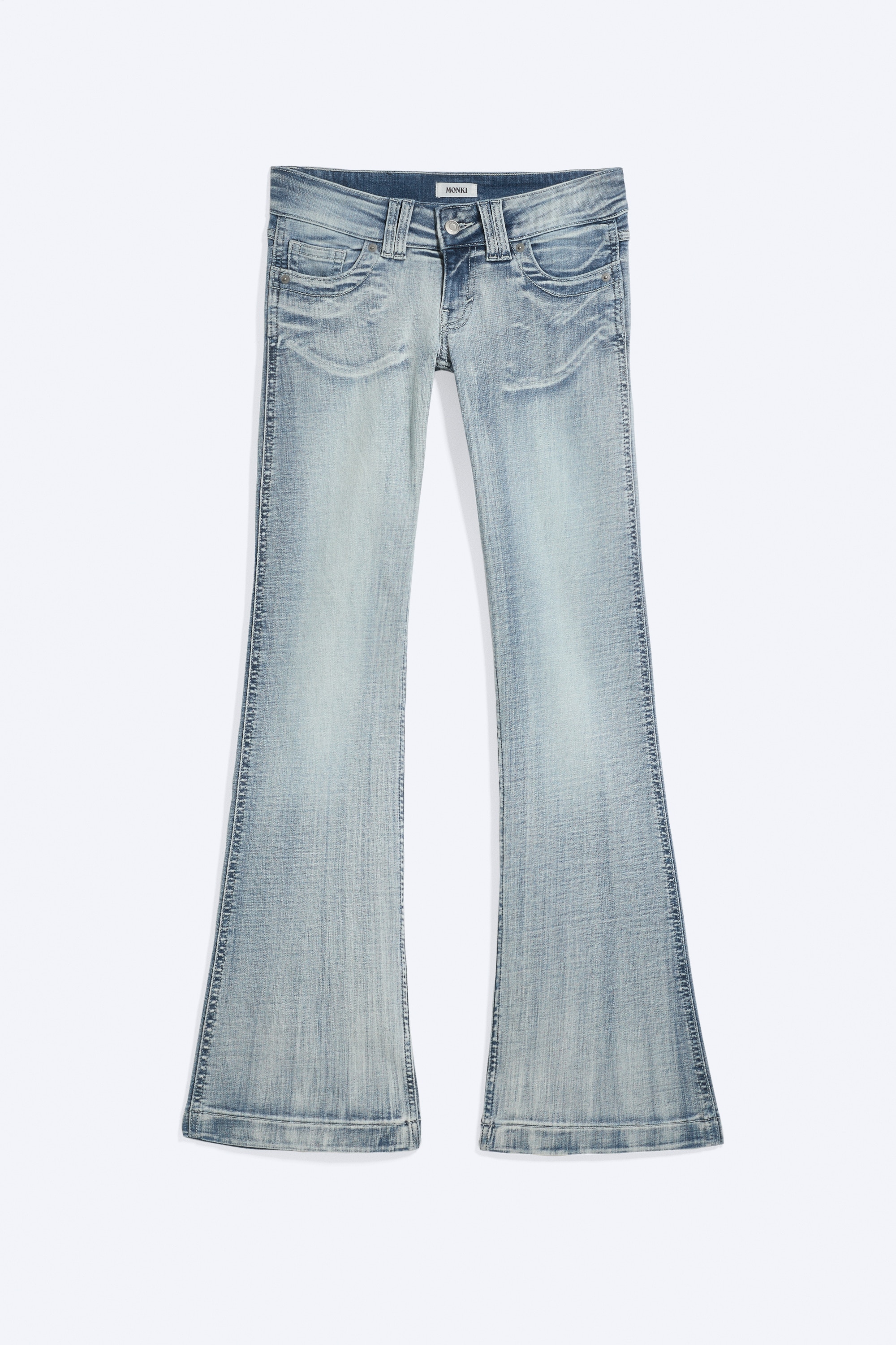 Jean flare slim taille basse
