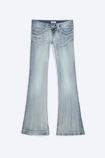 Ice Blue - Hellblau - Low Waist Slim Flared Jeans - 6