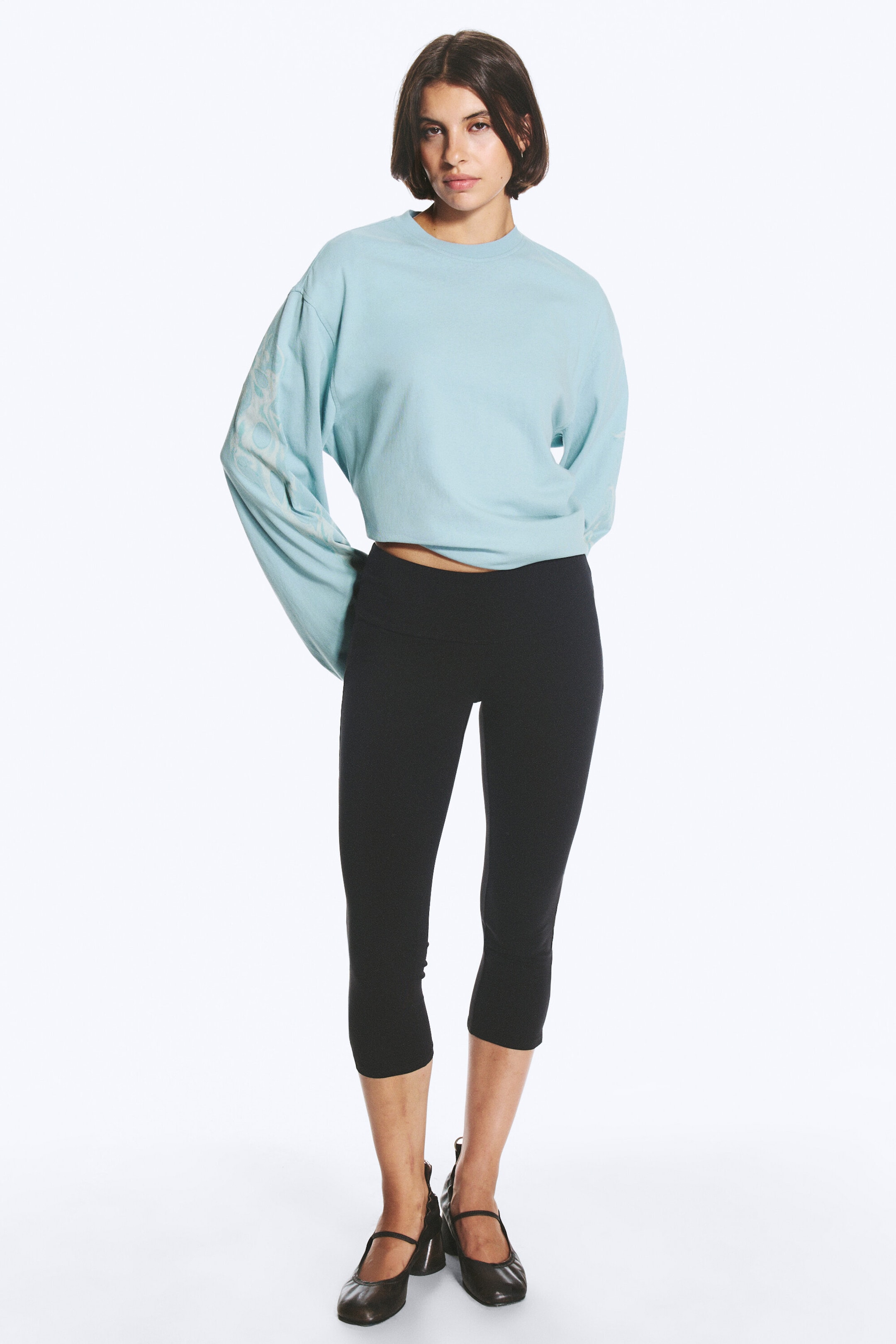 Black - Slim fit 78 leggings - 1