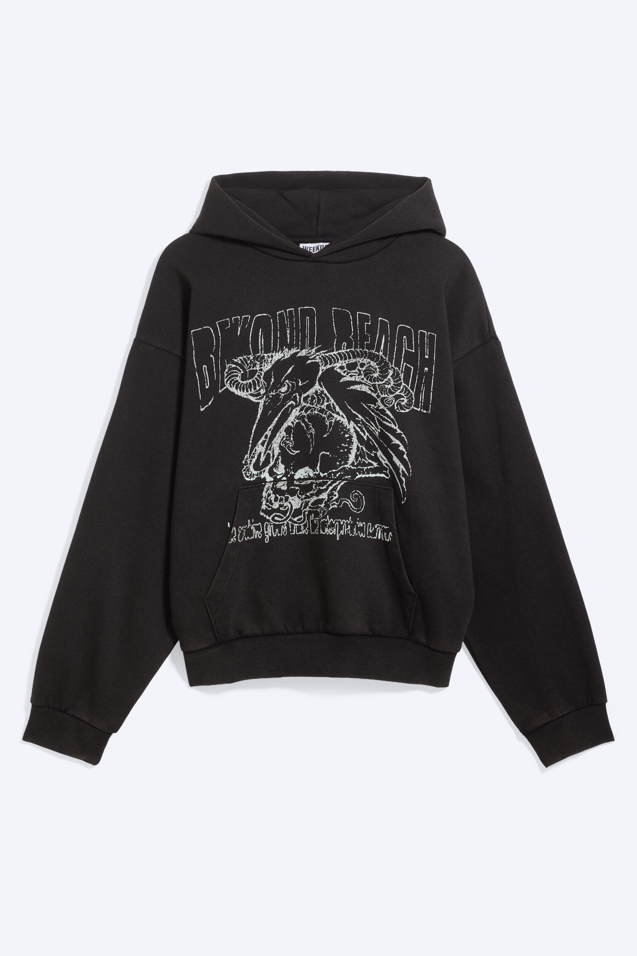 Black - Beyond Reach - Loose Fit Graphic Hoodie - 4