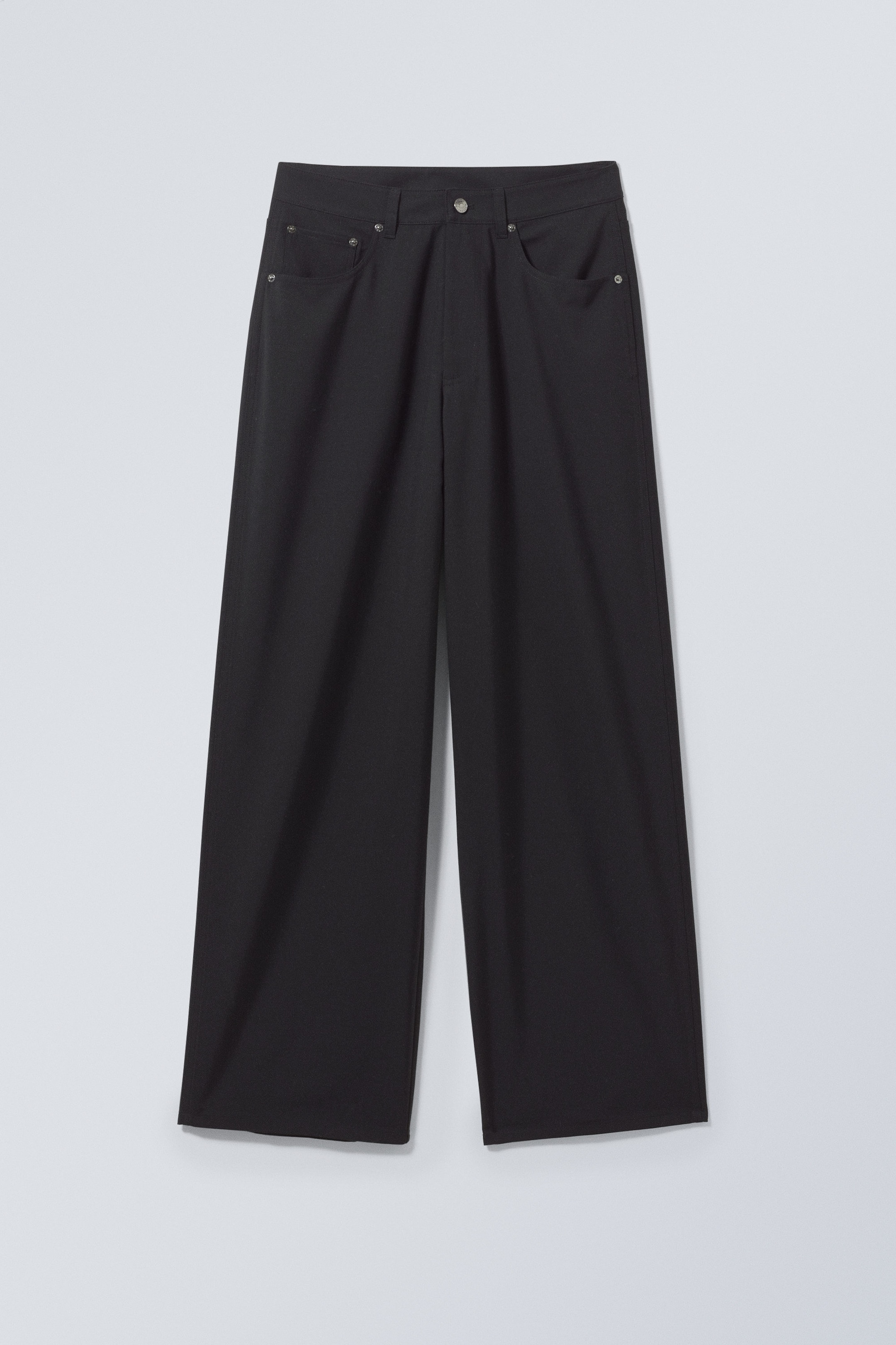 Zwart - Juun baggy broek - 0