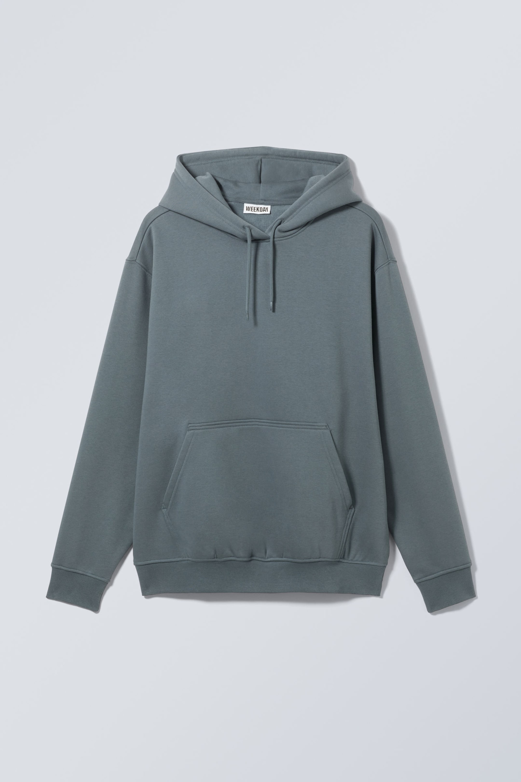 Staubgrau - Schwerer Kapuzenpullover mit relaxter Passform - 0