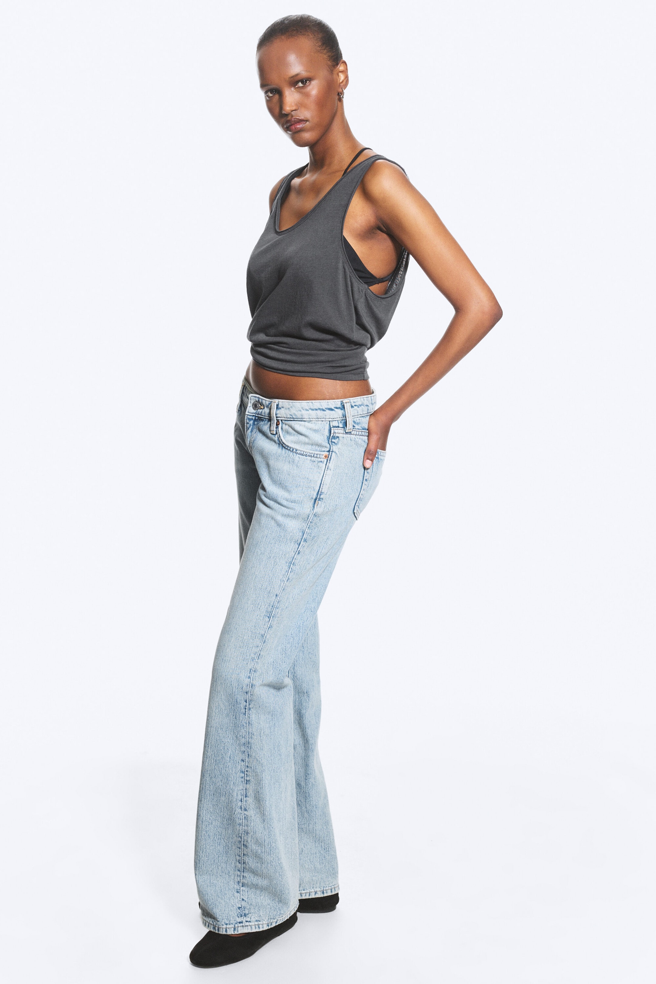 Lip Blue - Light Blue - Nova Low Rise Slim Bootcut Jeans - 2