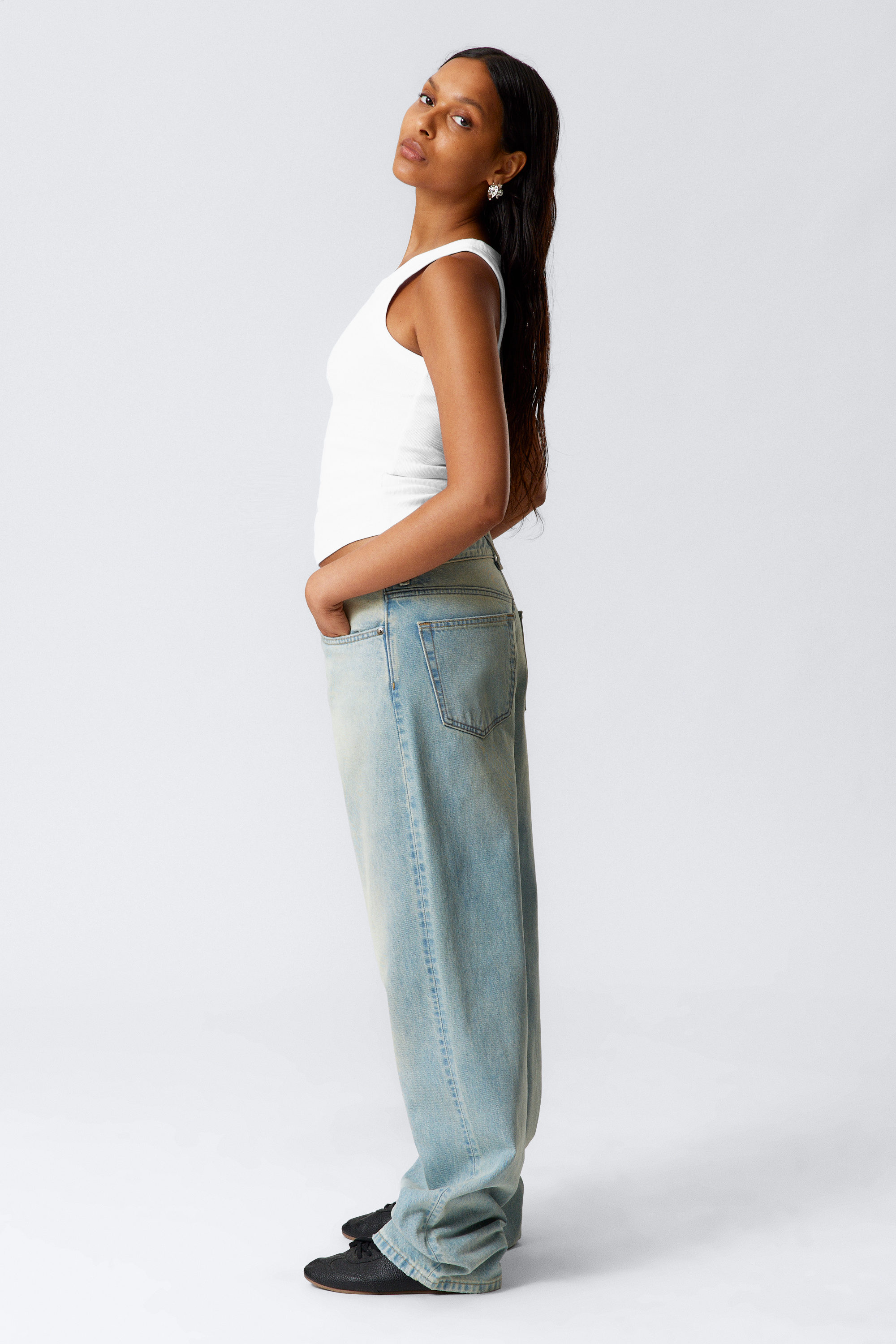 Port Blue - Hellblau - Galaxy Loose Straight Leg Jeans - 5