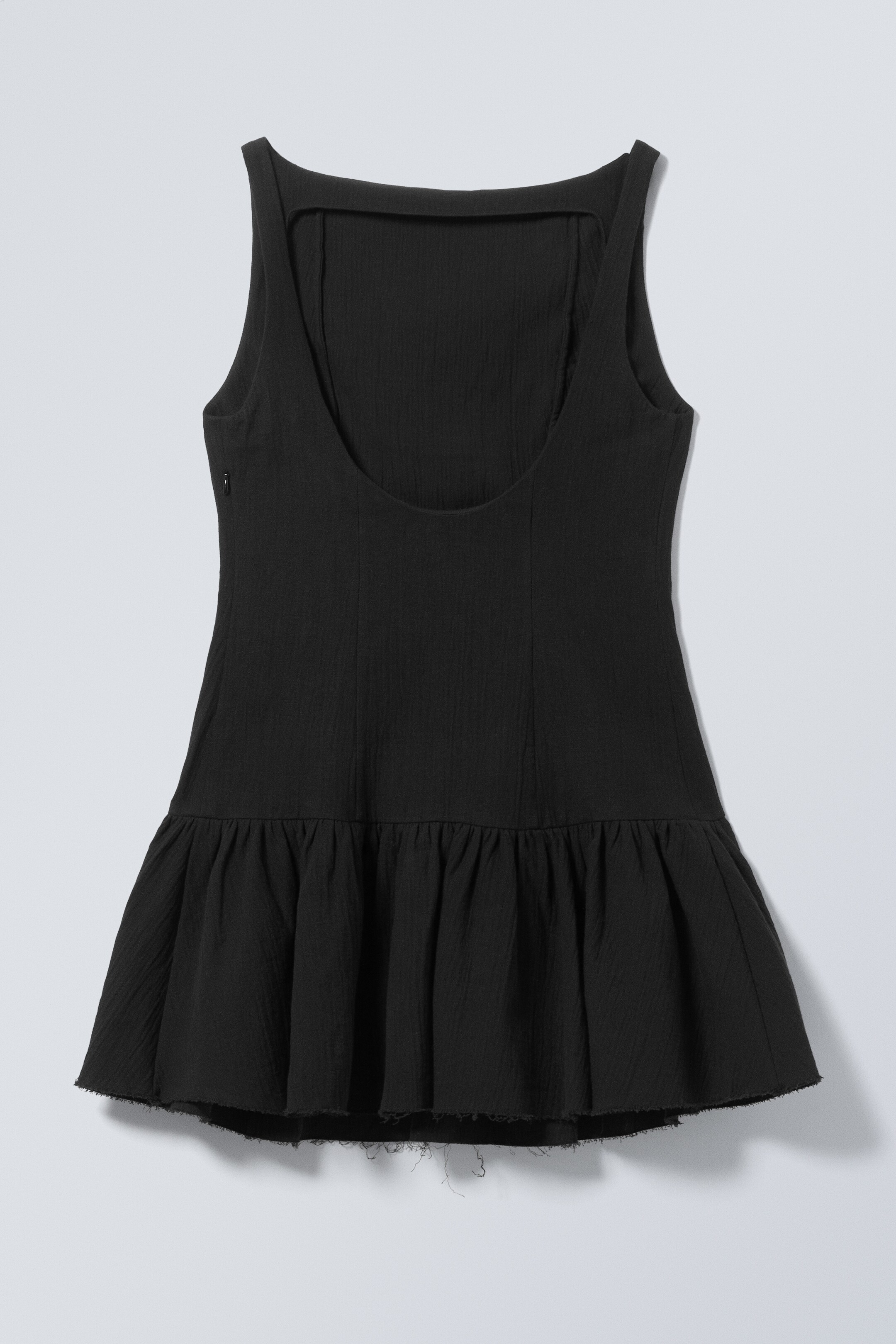 Vezi imaginea mai mare: Sleeveless Twill Mini Dress - Black - FEMEI | H&M RO 5