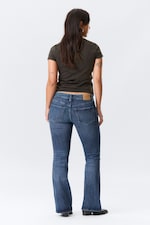 Dusky Blue - Medium Blue - Hour Low Rise Skinny Bootcut Leg Jeans - 3