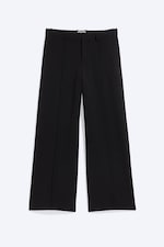 Black - Mid-Rise Relaxed Straight Suit Trousers - 0