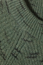 Vert poudré - Pull raglan décontracté Norman - 1